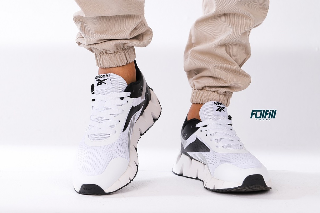 Reebok Zig Kinetica 3 Shoes White Black Silver FulFill